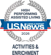 U.S. News & World Report High Performing Assisted Living 2026, Activities and Enrichment