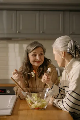 residents cooking together